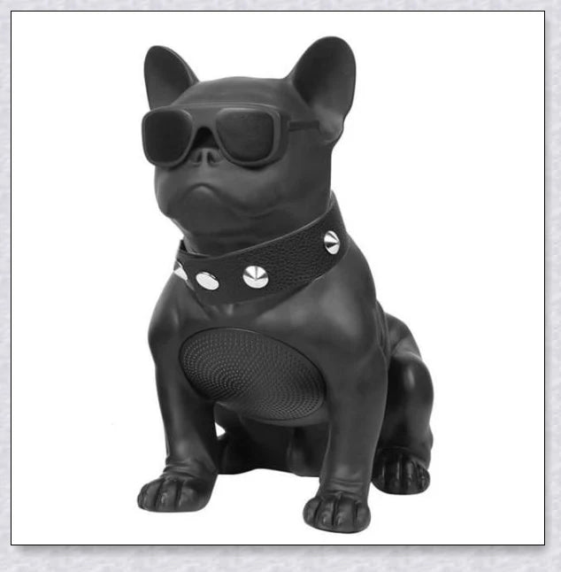 Wireless Bulldog Speaker with Bluetooth connectivity, high-definition sound, and unique French bulldog-inspired design