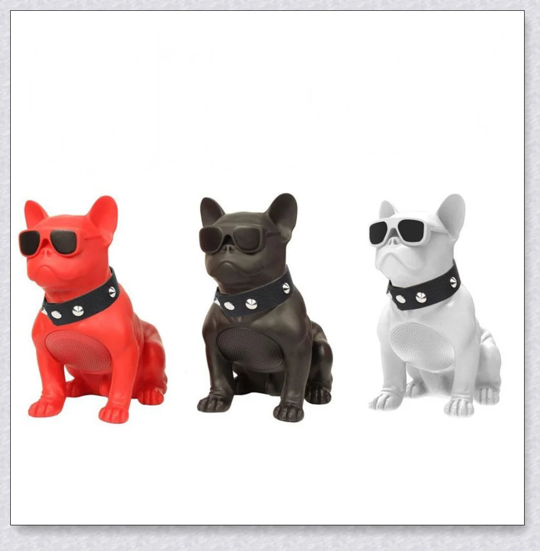 Wireless Bulldog Speaker with Bluetooth connectivity, high-definition sound, and unique French bulldog-inspired design