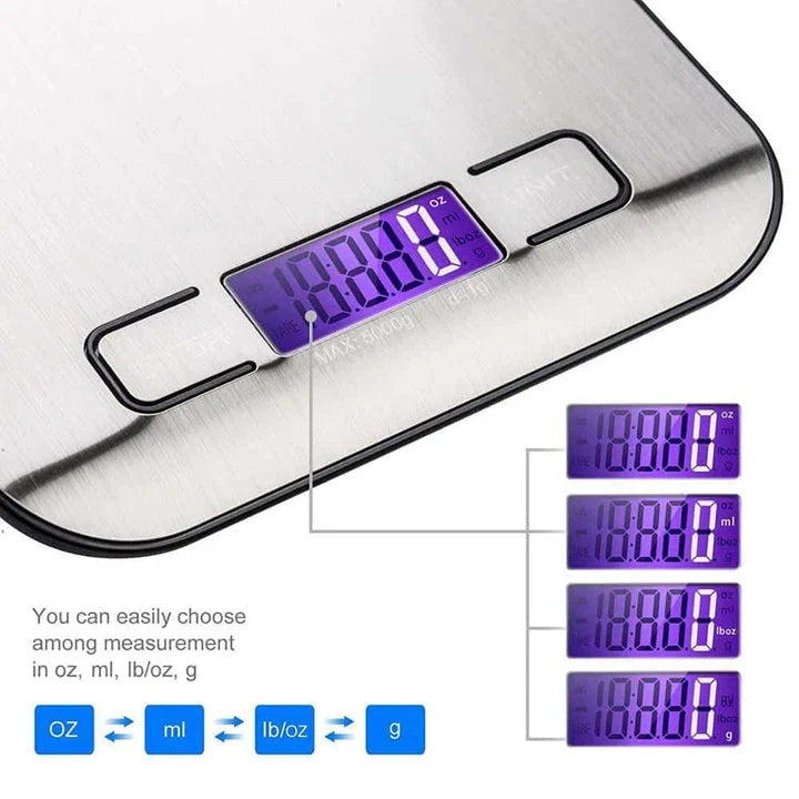 Homeenjoy_UK Multifunction Digital Kitchen Scale with LCD Display