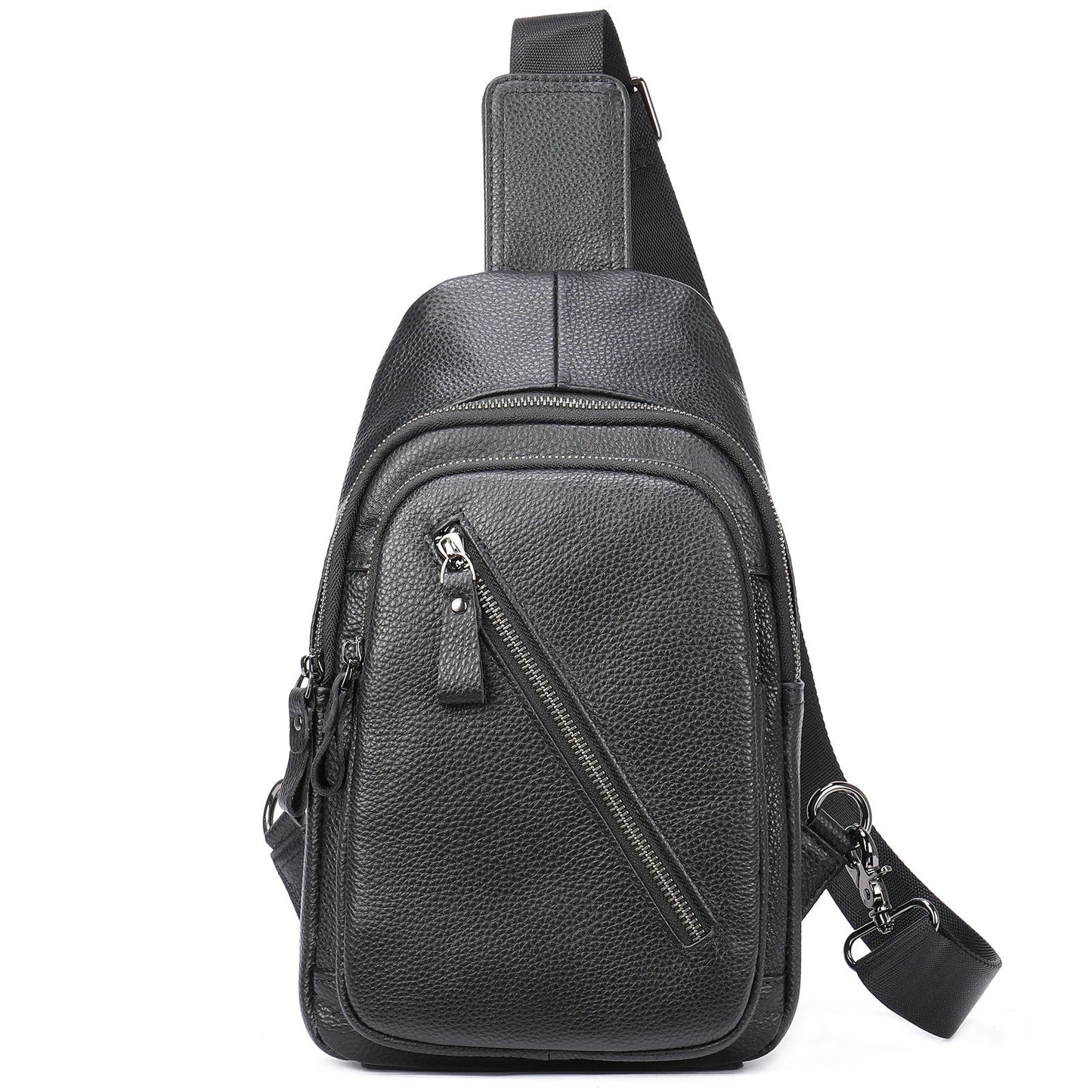Durable leather messenger bag with adjustable shoulder strap and spacious main compartment for secure storage and organisation