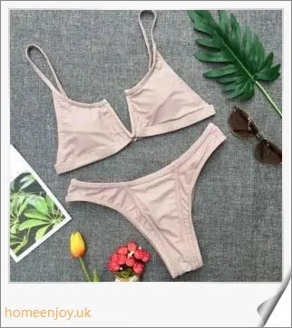 Vibrant multi-coloured bikini swimsuit with open back design and tight, high-elasticity fit