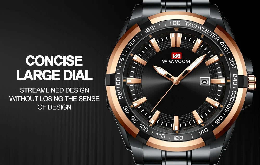 A stylish steel belt watch with a luminous dial and a durable chain, embodying British elegance and quality