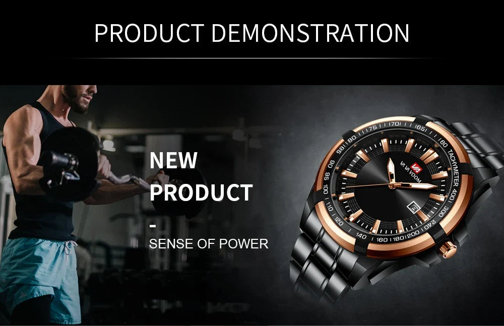 A stylish steel belt watch with a luminous dial and a durable chain, embodying British elegance and quality