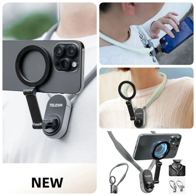 Homeenjoy Hands-Free Magnetic Silicone Phone Mount for Effortless Mobility