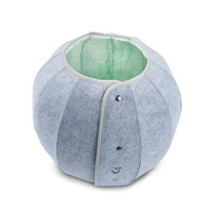 Cozy Cave: Versatile Foldable Cat Tunnel Toy in Green, Grey, Blue, and Red Colors