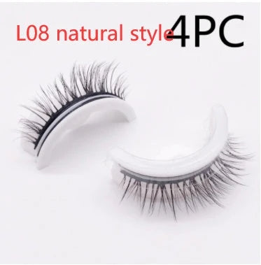 Glamorous 3D mink-inspired false eyelashes in various styles and packaging