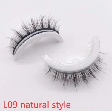Glamorous 3D mink-inspired false eyelashes in various styles and packaging