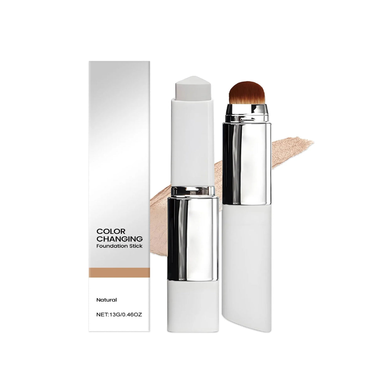 Foundation make-up stick in ivory white, natural colour and deep flesh colour options