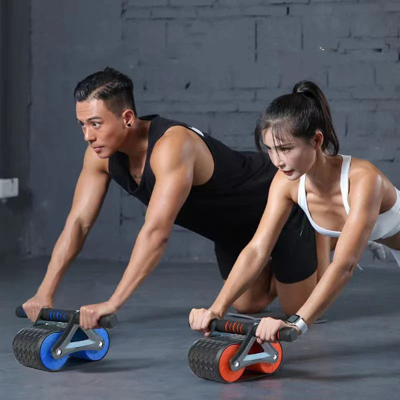 Premium dual-wheel abdominal roller for effective core strengthening exercises