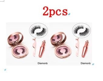 Magnetic Lash and Eyeliner Set with Premium Faux Mink Lashes, Magnetic Eyeliner, and Applicator Tools