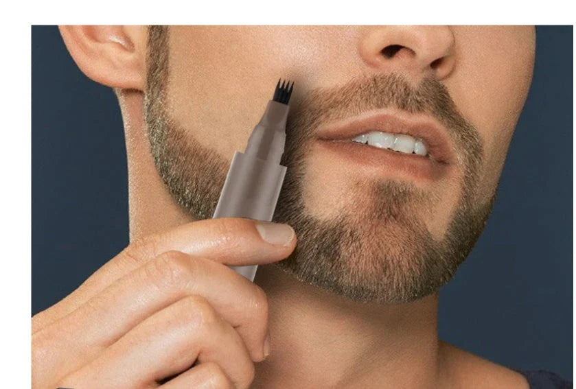 Precision Beard Filler Pen for men - fill in patchy, thin areas for a flawless, full-looking beard