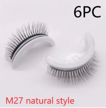 Glamorous 3D mink-inspired false eyelashes in various styles and packaging