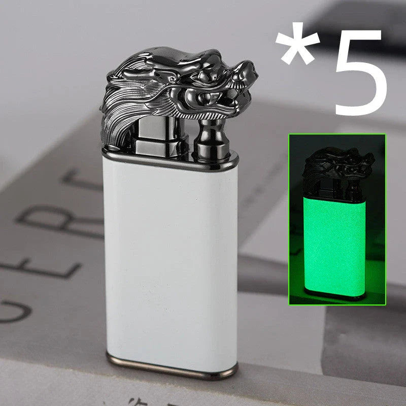 Sleek flame lighter with captivating marine-inspired designs, featuring a powerful dual-flame system for versatile outdoor use