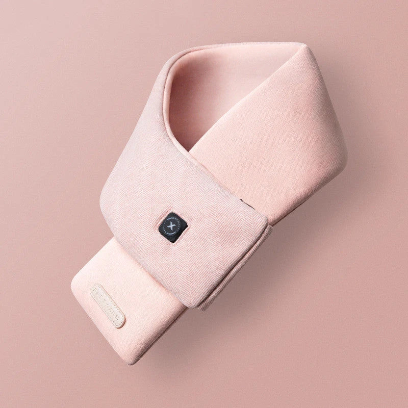 Cozy Heated Scarf with Graphene and DuPont Cotton Construction, Hands-Free Heating, and Adjustable Temperature Settings