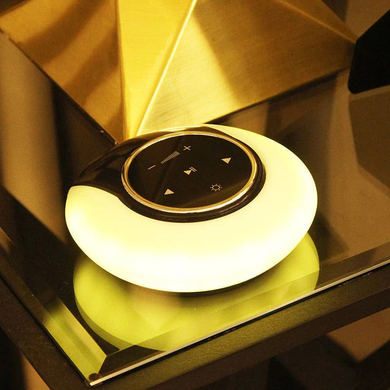 Multifunctional Bluetooth Desk Lamp with Subwoofer Speaker, Adjustable LED Lighting, and Wireless Audio Capabilities