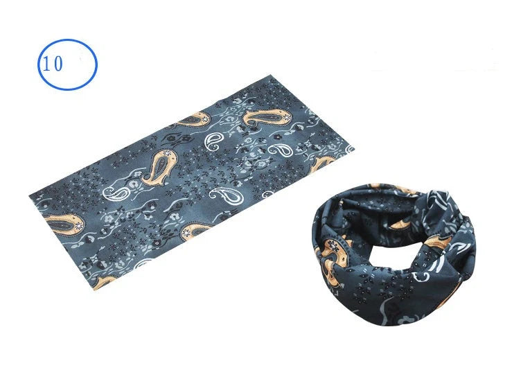 Versatile seamless outdoor turban for sports and fashion, windproof and breathable