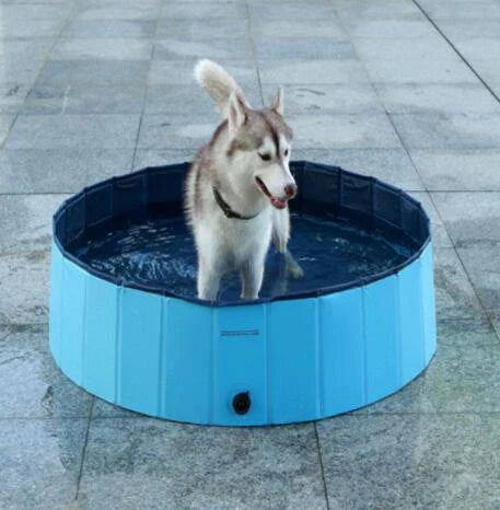 Versatile Foldable Dog Pool - Durable, Portable Pet Bathing and Cooling Oasis