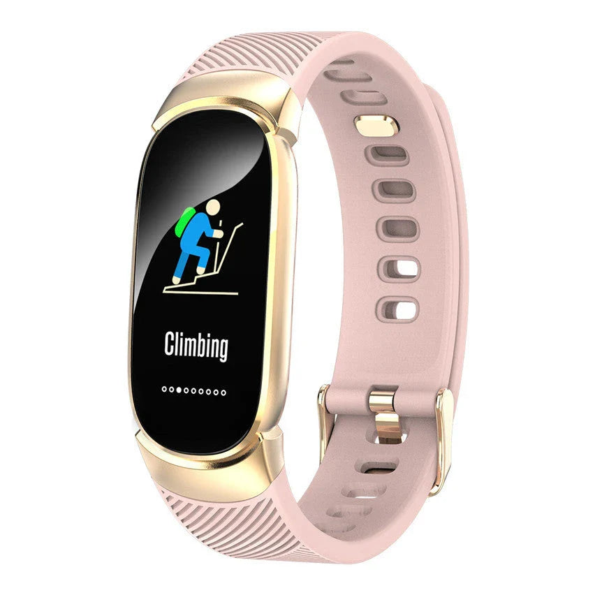 QW16 Smart Sports Bracelet with Continuous Heart Rate Monitoring, Sleep Tracking, and Waterproof Design