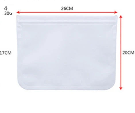 Premium PEVA fresh food storage bags in various sizes, designed with FDA-approved silica gel lining for optimal food freshness and safety.