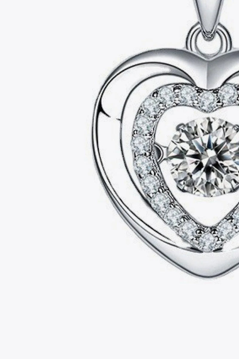 Homeenjoy_UK Moissanite Heart Pendant Necklace