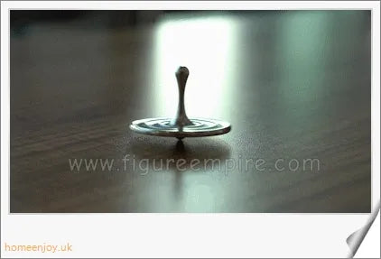 A precision-engineered, perpetually spinning desk gyroscope with a captivating, slow-motion sliding action