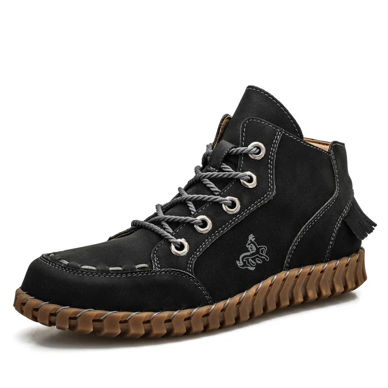 Martin Boots - Soft Low Ladies British Style Casual Shoes with Suede Detailing and Rubber Sole