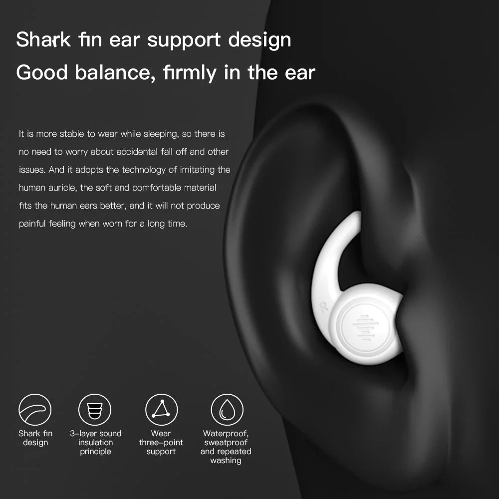 Professional Sleeping Ear Plugs made with German nano silica gel for exceptional comfort and noise reduction