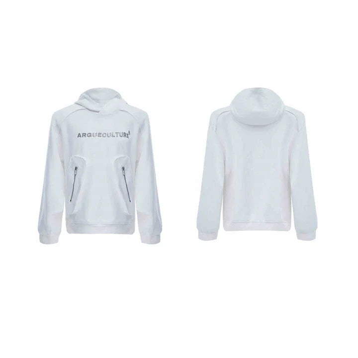 A cosy, hooded pullover sweater for men, featuring front pockets and a classic British-inspired design.