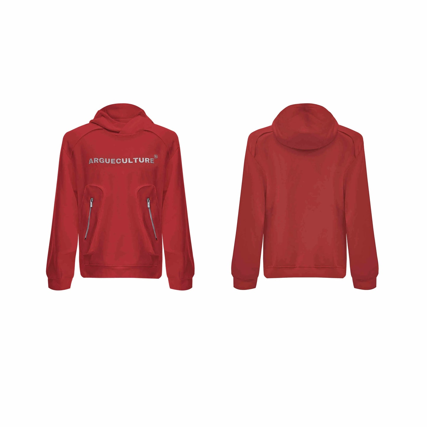 A cosy, hooded pullover sweater for men, featuring front pockets and a classic British-inspired design.