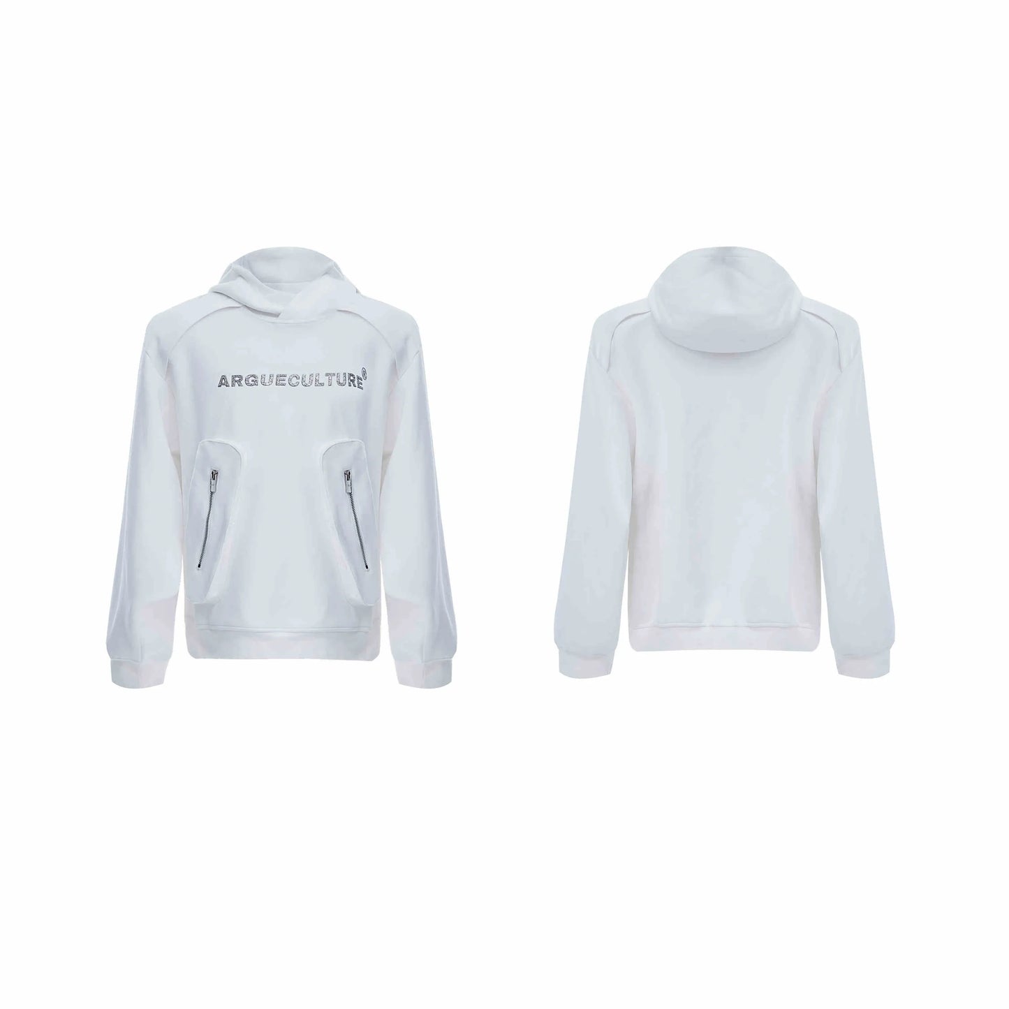 A cosy, hooded pullover sweater for men, featuring front pockets and a classic British-inspired design.