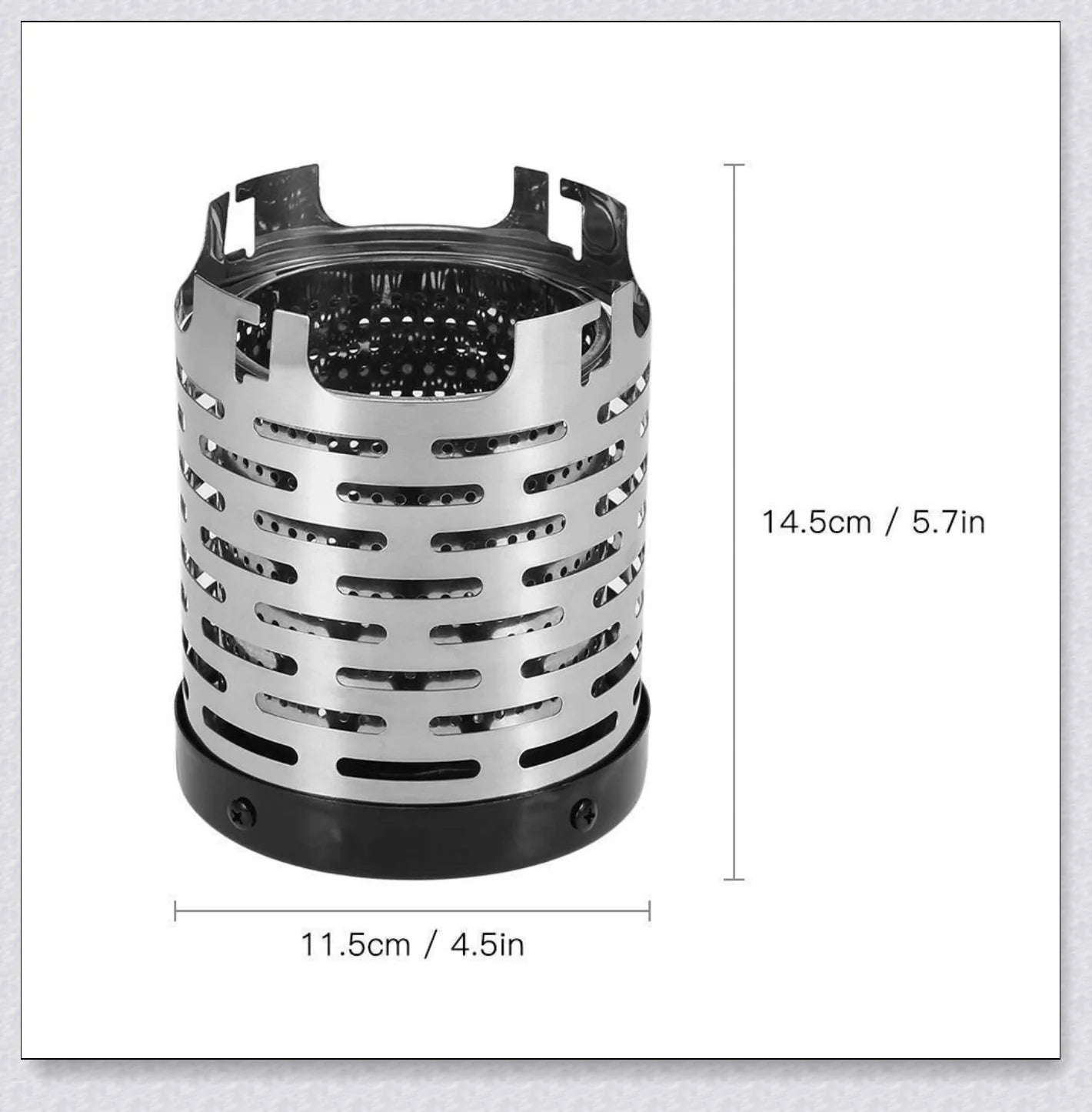 Portable propane gas heater for tent, designed for cosy outdoor experiences in the UK.