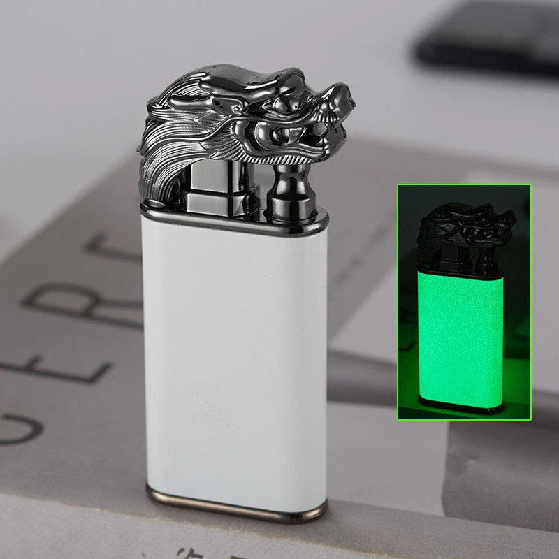 Sleek flame lighter with captivating marine-inspired designs, featuring a powerful dual-flame system for versatile outdoor use