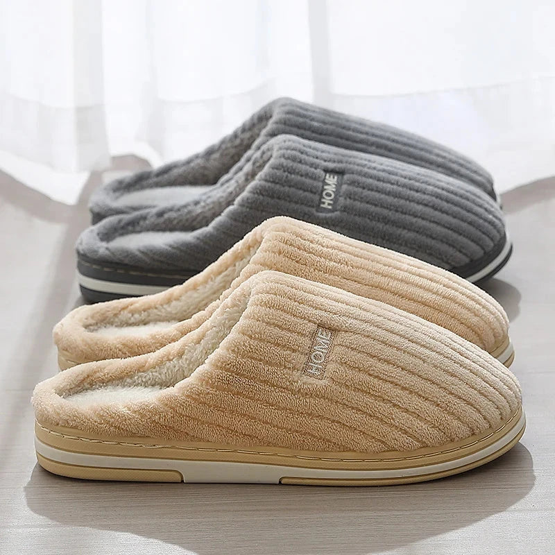 Cozy cotton slippers in various vibrant colors for comfortable indoor wear