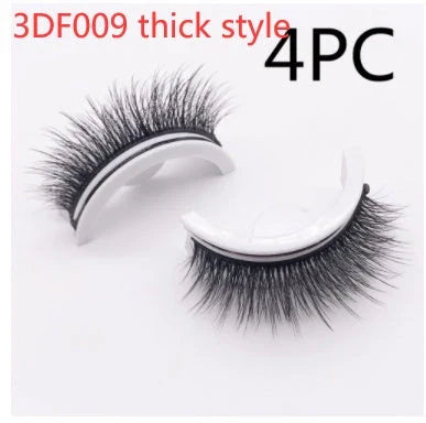 Glamorous 3D mink-inspired false eyelashes in various styles and packaging