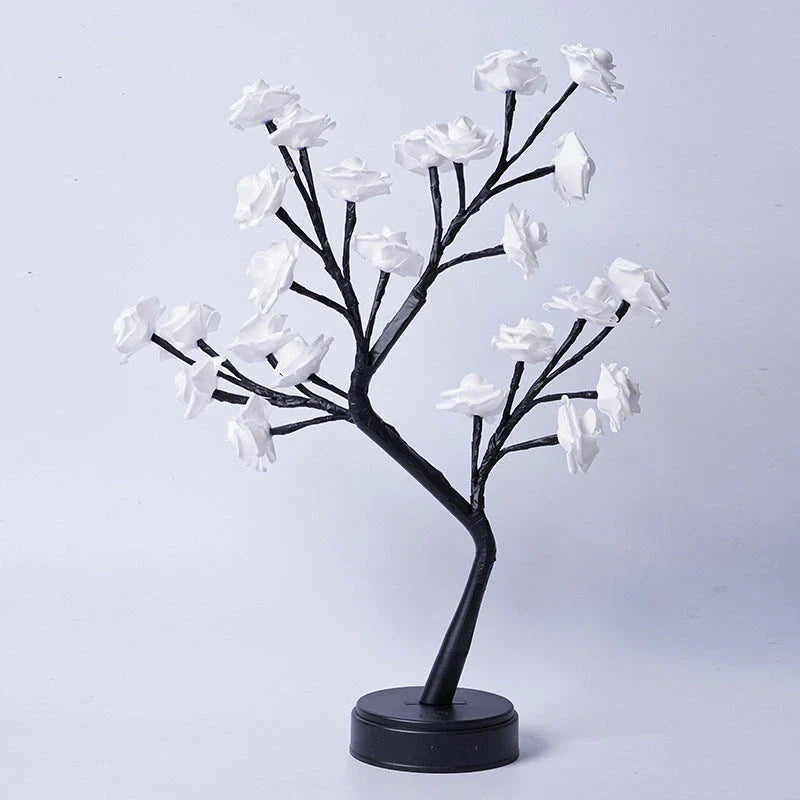 Enchanting 3D rose lamp with various color options, creates romantic ambiance for home decor