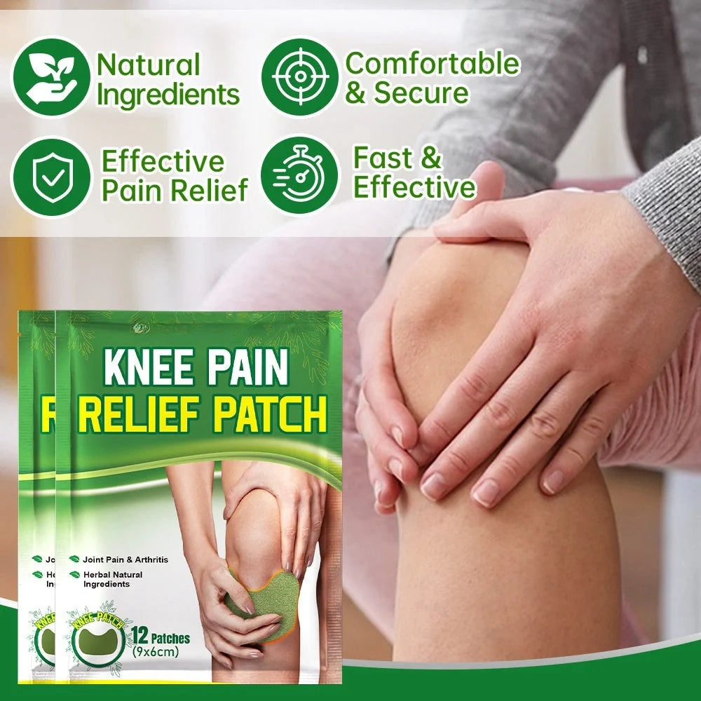 Herbal Self-Heating Knee Plaster for natural pain relief and joint care