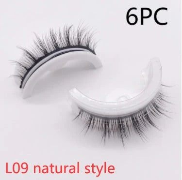 Glamorous 3D mink-inspired false eyelashes in various styles and packaging