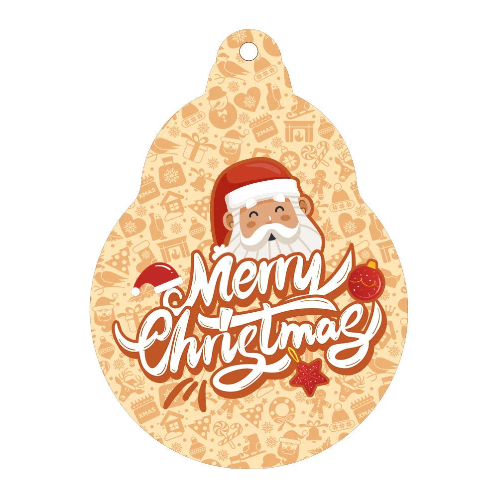 Christmas car ornament pendant in various festive designs and styles