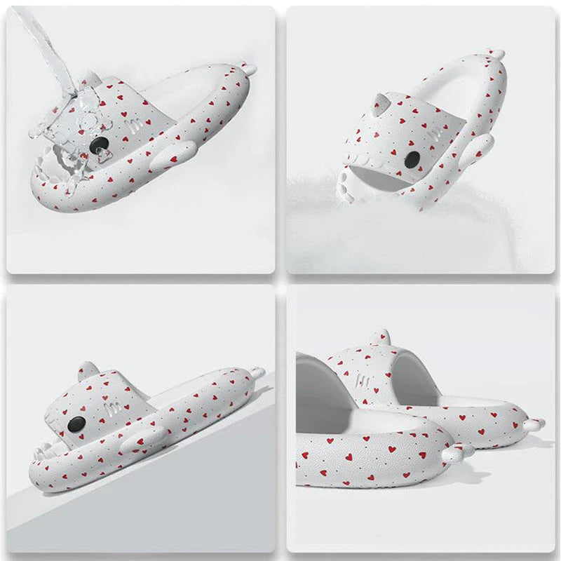Stylish and comfortable shark-themed slippers in a variety of vibrant colors for women and men