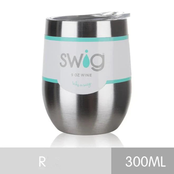 Premium 9 oz stainless steel insulated tumbler with secure lid, available in multiple vibrant colors