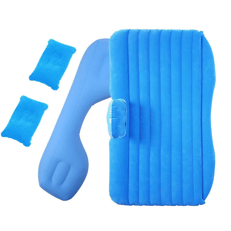 Premium car air mattress with soft, skin-friendly flocking material for comfortable on-the-go sleeping