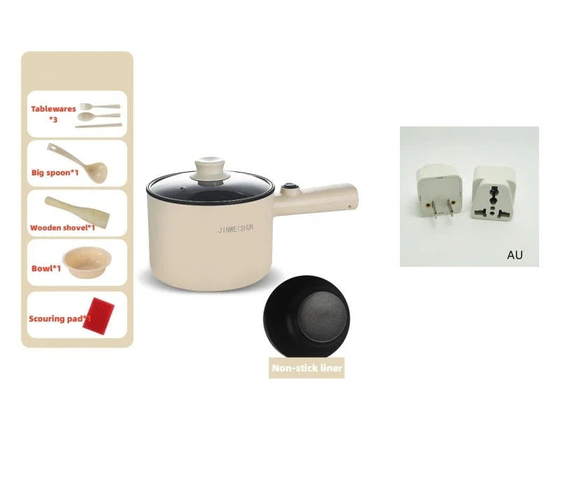 Versatile Electric Hot Pot with Stainless Steel Construction and Nonstick Interior