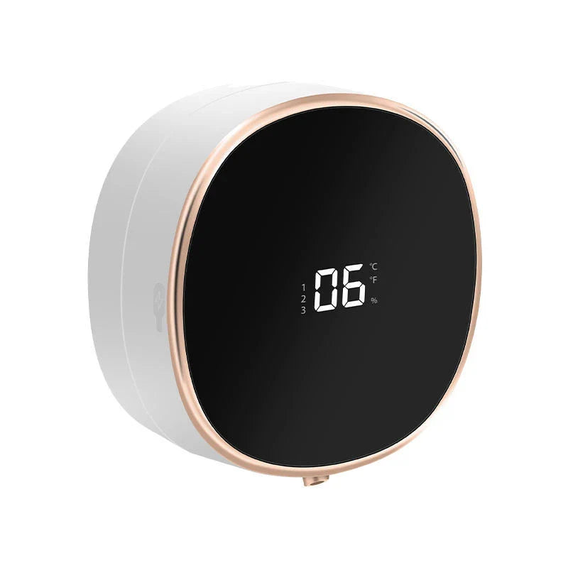 Touchless automatic foam soap dispenser with infrared sensor for hands-free use, perfect for bathroom or kitchen