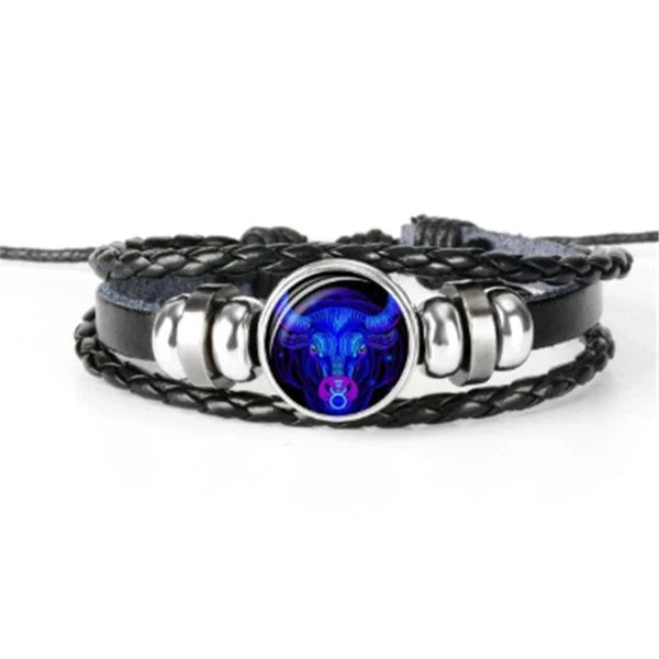 Zodiac Constellation Bracelet in Braided Design for Men, Women, and Kids