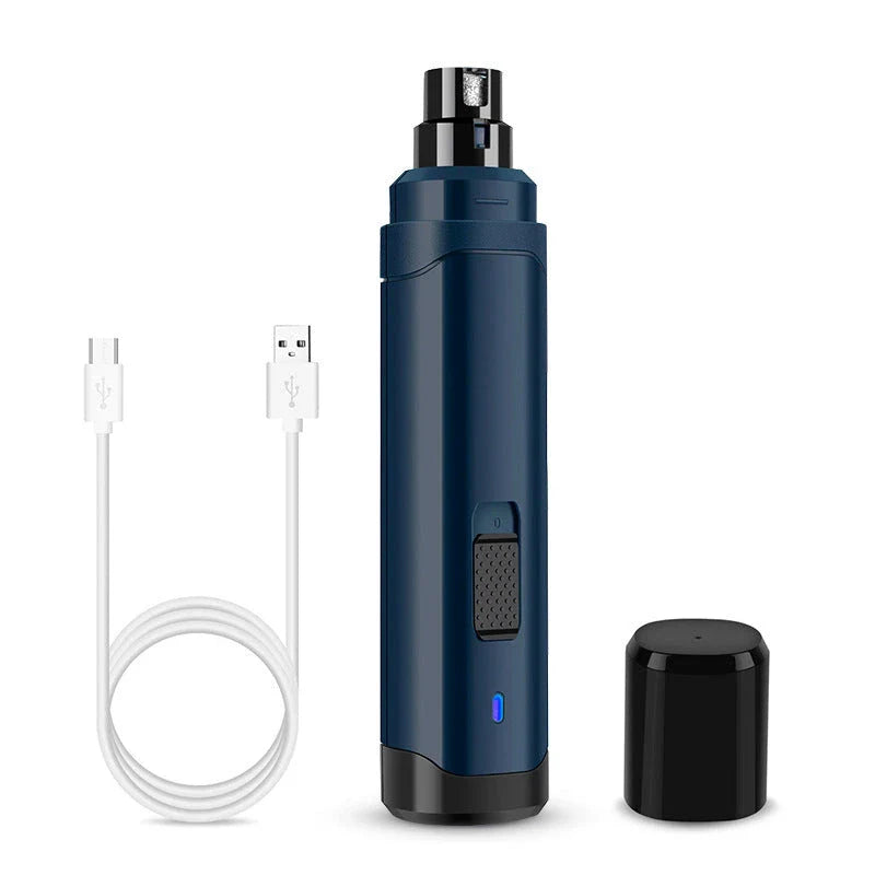 Powerful electric pet nail grinder with low-vibration motor for gentle, stress-free nail trimming