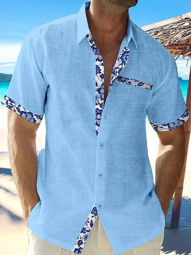 Comfortable, breathable polyester summer shirts in a variety of seaside-inspired colours and relaxed silhouettes