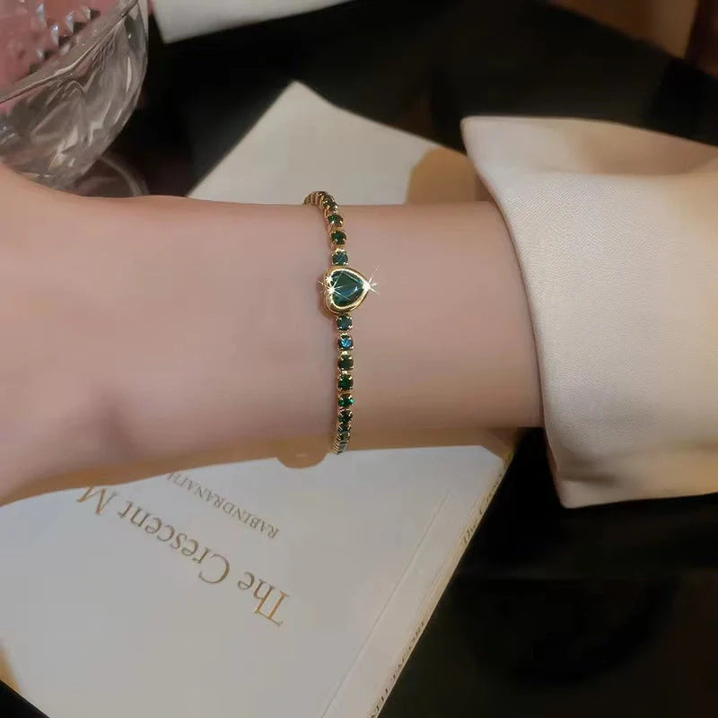Elegant Zircon Geometric Bracelet for Women in various colours
