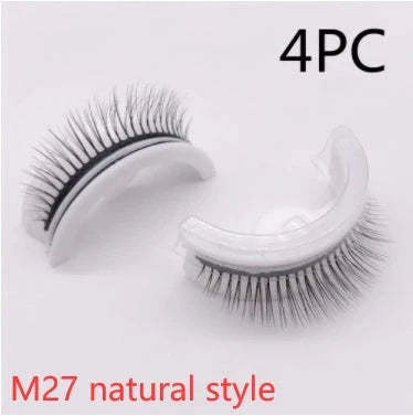 Glamorous 3D mink-inspired false eyelashes in various styles and packaging