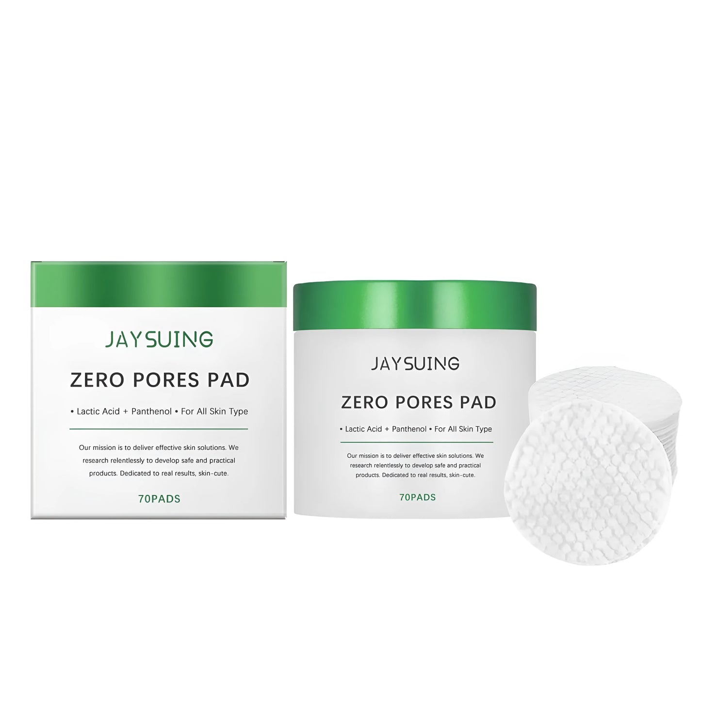 A pack of 70 moisturising and cleansing facial pads for daily skincare.
