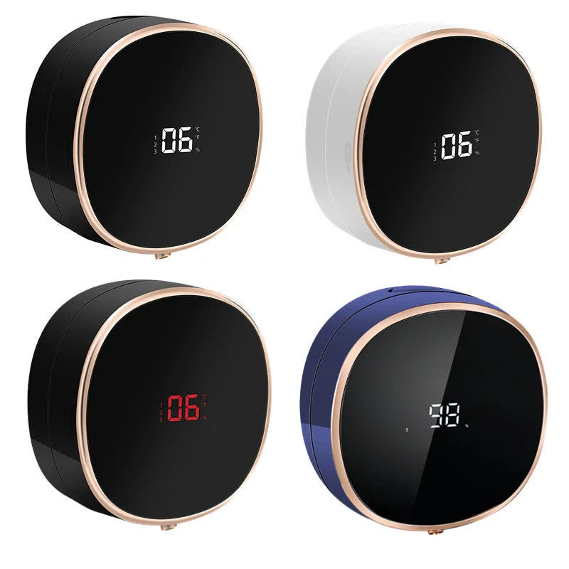 Touchless automatic foam soap dispenser with infrared sensor for hands-free use, perfect for bathroom or kitchen